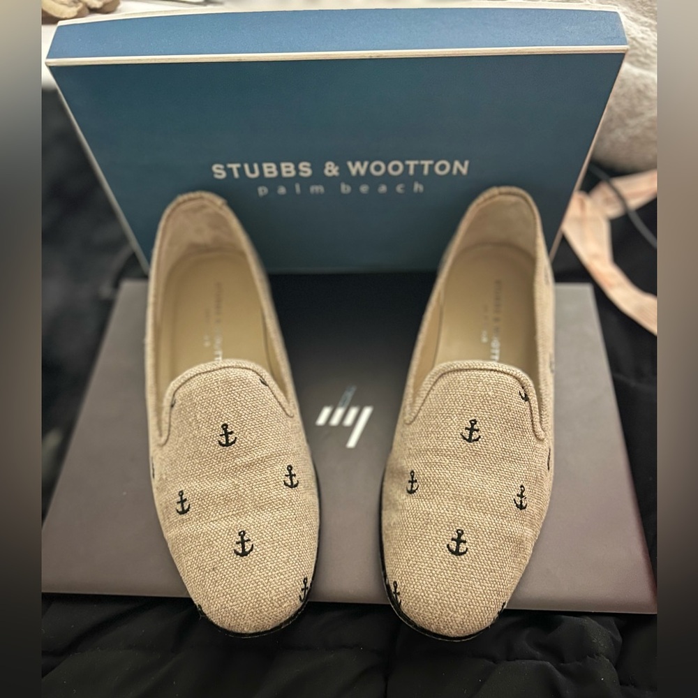 Stubbs & Wootton Palm Beach Anchor Sport Loafer Men’s Sz. 10